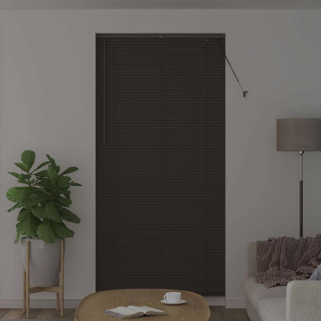 Window Blind with Curtains Manual Dark grey Aluminium